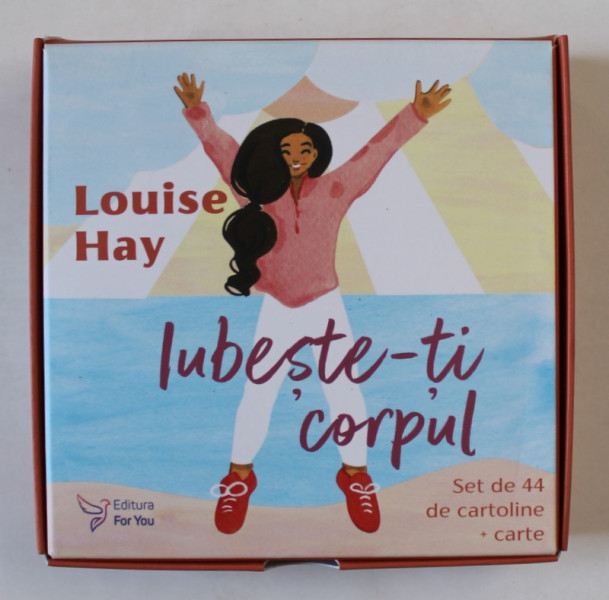 IUBESTE - TI CORPUL de LOUISE HAY , SET DE 44 DE CARTOLINE , ANII ' 2000 , LIPSA CARTICICA CU INSTRUCTIUNI *