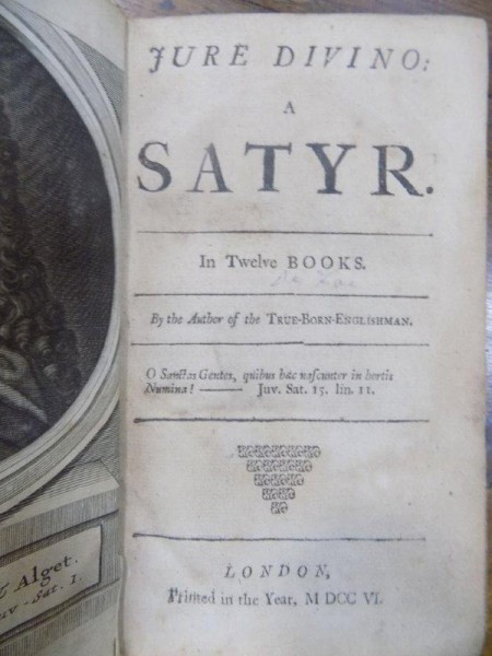 Iure Divino a Satyr, London 1706