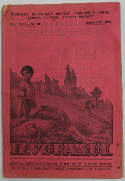 IZVORASUL , REVISTA DE MUZICA , ARTA NATIONALA , FOLKOR SI TEATRU SATESC , ANUL XVII , NR. 10 , OCT. 1938 ,  MICI URME DE UZURA