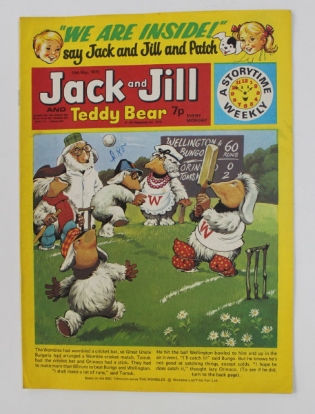 JACK AND JILL AND TEDDY BEAR , ` REVISTA CU BENZI DESENATE PENTRU COPII , 10 MAY  , 1975