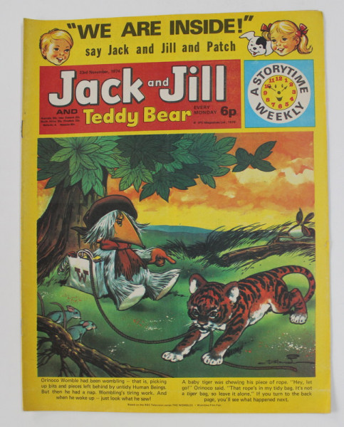 JACK AND JILL AND TEDDY BEAR , `REVISTA CU BENZI DESENATE PENTRU COPII , 23 NOV. , 1974