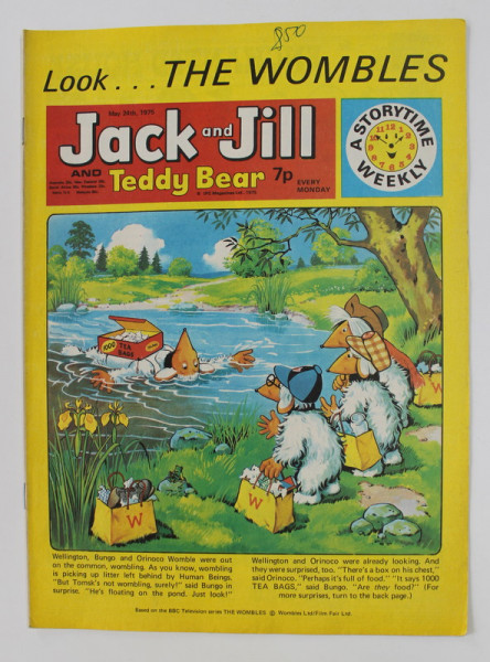 JACK AND JILL AND TEDDY BEAR , ` REVISTA CU BENZI DESENATE PENTRU COPII , 24 MAY , 1975