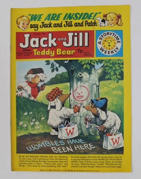 JACK AND JILL AND TEDDY BEAR , ` REVISTA CU BENZI DESENATE PENTRU COPII , 31 MAY  , 1975