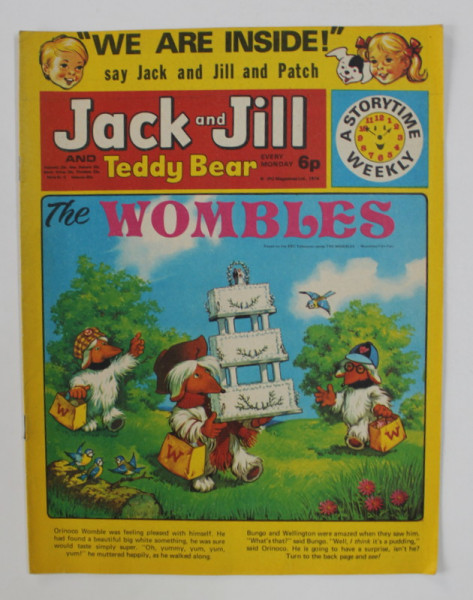 JACK AND JILL AND TEDDY BEAR , ` REVISTA CU BENZI DESENATE PENTRU COPII , NEDATATA , 1975