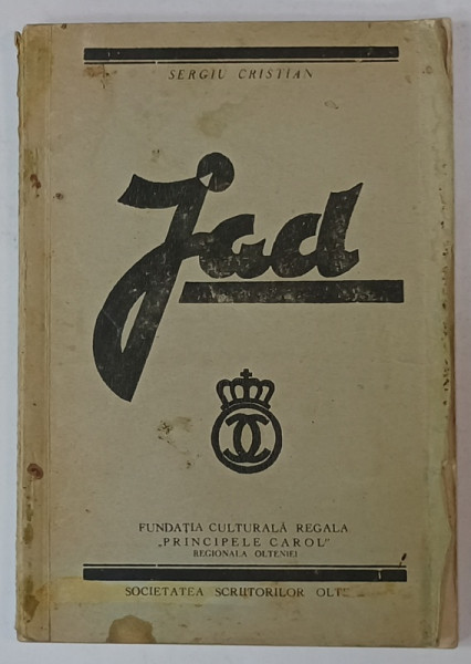 JAD , versuri de SERGIU CRISTIAN , 1936