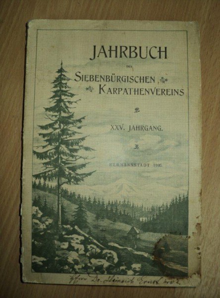 JAHRBUCH DES SIEBENBURGISHEN KARPATHENVEREINS, SIBIU 1905