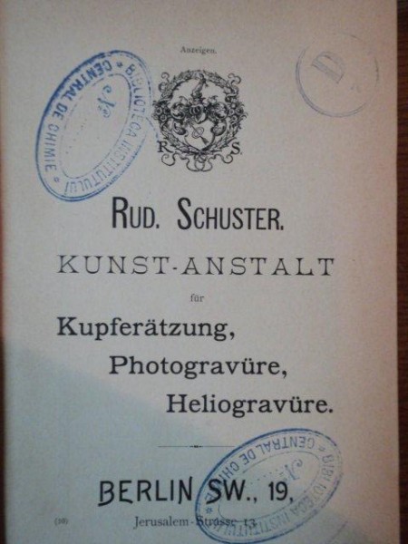JAHRBUCH FUR PHOTOGRAPHIE UND REPRODUCTIONSTECHNIK FUR DAS JAHR 1898 VON DR. JOSEF MARIA EDER, 1898