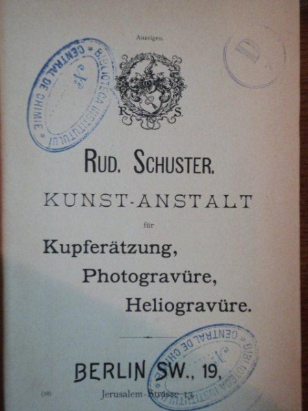 JAHRBUCH FUR PHOTOGRAPHIE UND REPRODUCTIONSTECHNIK FUR DAS JAHR 1898 VON DR. JOSEF MARIA EDER, 1898