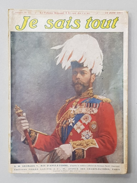 JE SAIS TOUT , MENSUEL, no. 77 , 15 JUIN  , 1911