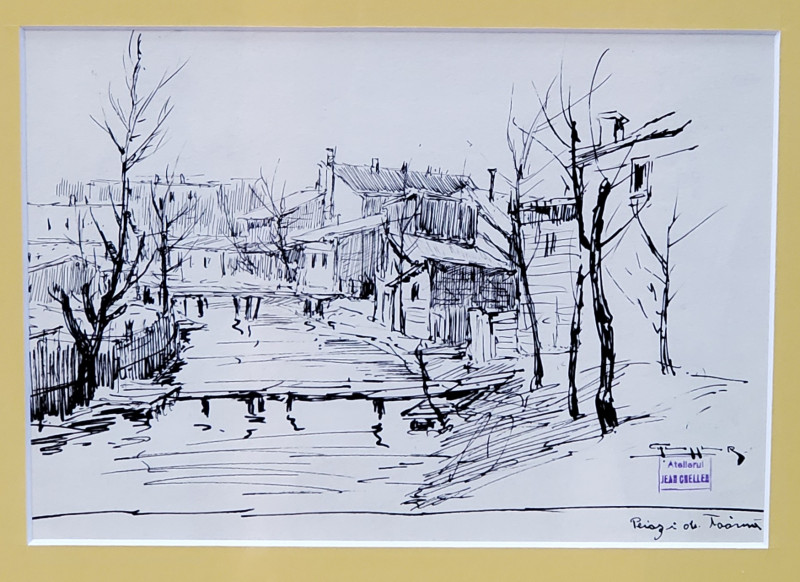 JEAN CHELLER (1911-1952) - CASE VECHI PE DAMBOVITA