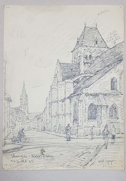 Jean Lefort (1875-1954) - Etampes - Notre Dame