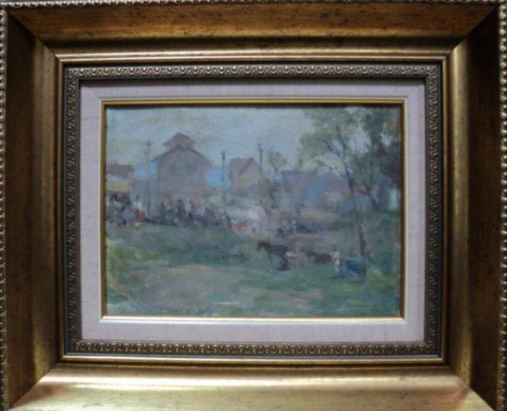 JEAN NITESCU, DIMINEATA PE PLOAIE LA MUNTE, DATAT 1966