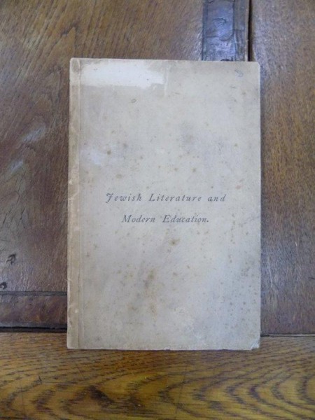 Jewish Literature and modern Education,  London 1871