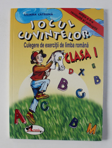 JOCUL CUVINTELOR : CULEGERE DE EXERCITII DE LIMBA ROMANA , CLASA 1 de LILIANA CATRUNA , 2008 * PREZINTA HALOURI DE APA