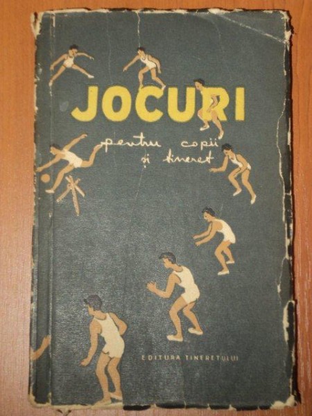 JOCURI PENTRU COPII SI TINERET  1956 , MINIMA UZURA A COTORULUI