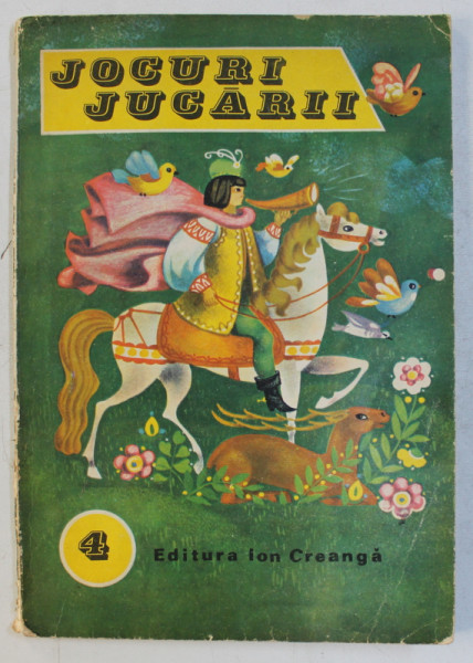 JOCURI SI JUCARII , NR.  4 , CARTE DE COLORAT , 1982