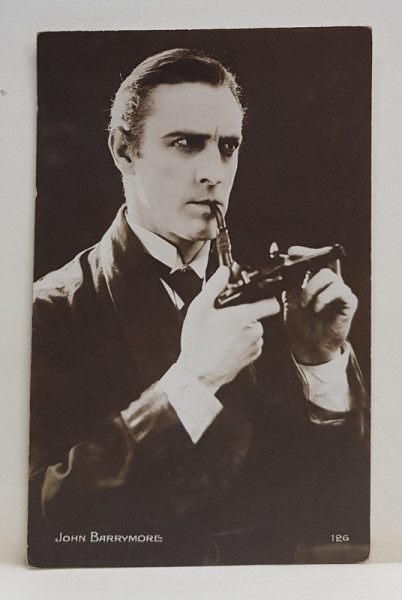 JOHN BARRYMORE , ARTIST , CARTE POSTALA ILUSTRATA , PERIOADA INTERBELICA