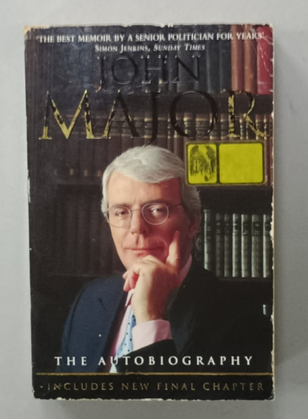 JOHN MAJOR , THE AUTOBIOGRAPHY , 2000 , PREZINTA URME DE UZURA SI PETE