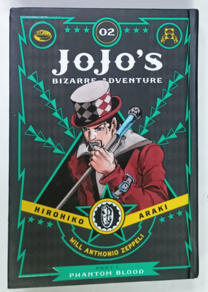 JOJO 'S BIZARRE ADVENTURE by HIROHIKO ARAKI , no. 02 , PART 1 - PHANTOM BLOOD    , BENZI DESENATE , 2019