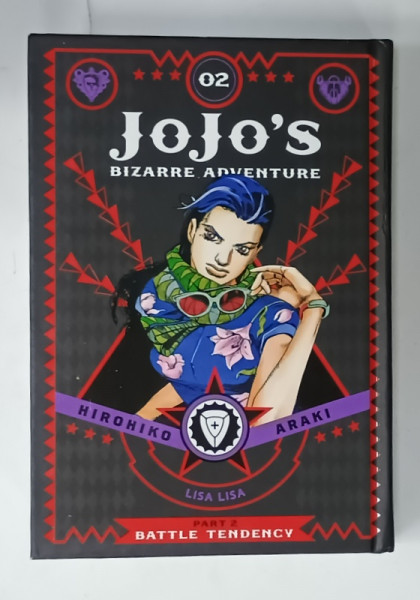 JOJO 'S BIZARRE ADVENTURE by HIROHIKO ARAKI , no. 2 , PART 2 - BATTLE TENDENCY  , BENZI DESENATE , 2016