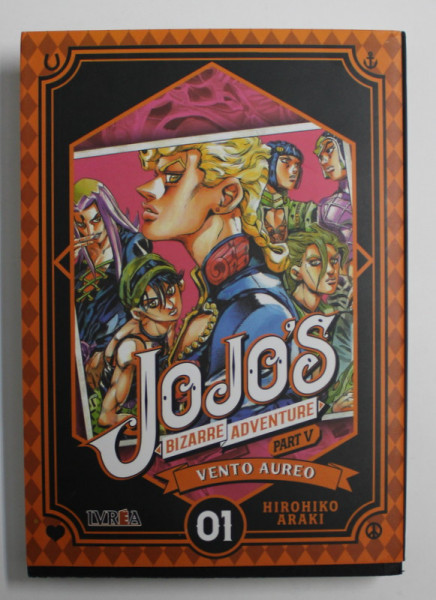 JOJO 'S BIZARRE ADVENTURE , PART V - VENTO AUREO by HIROHIKO ARAKI ,TEXT IN LIMBA SPANIOLA  2020, CONTINE BENZI DESENATE