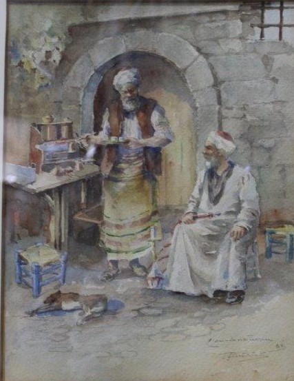 Josef Pankiewicz, Turci servind cafea