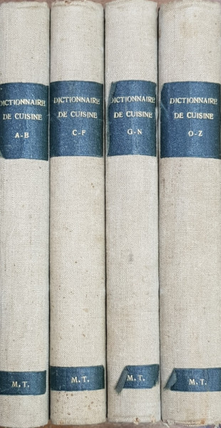 JOSEPH FAVRE, DICTIONNAIRE UNIVERSEL DE CUISINE ENCYCLOPEDIE ILLUSTREE D'HYGIENE ALIMENTAIRE, 4 VOLUME - PARIS 1833