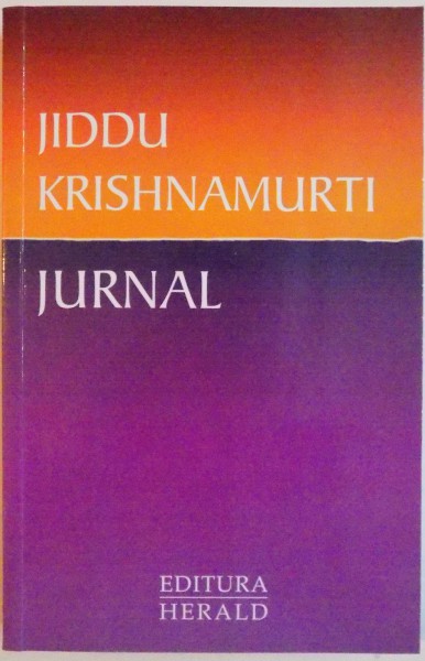 JURNAL de JIDDU KRISHNAMURTI, 2013