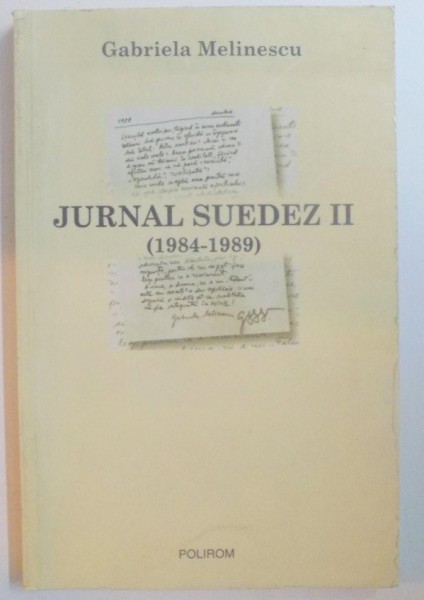 JURNAL SUEDEZ II (1984 - 1989) de GABRIELA MELINESCU , 2002