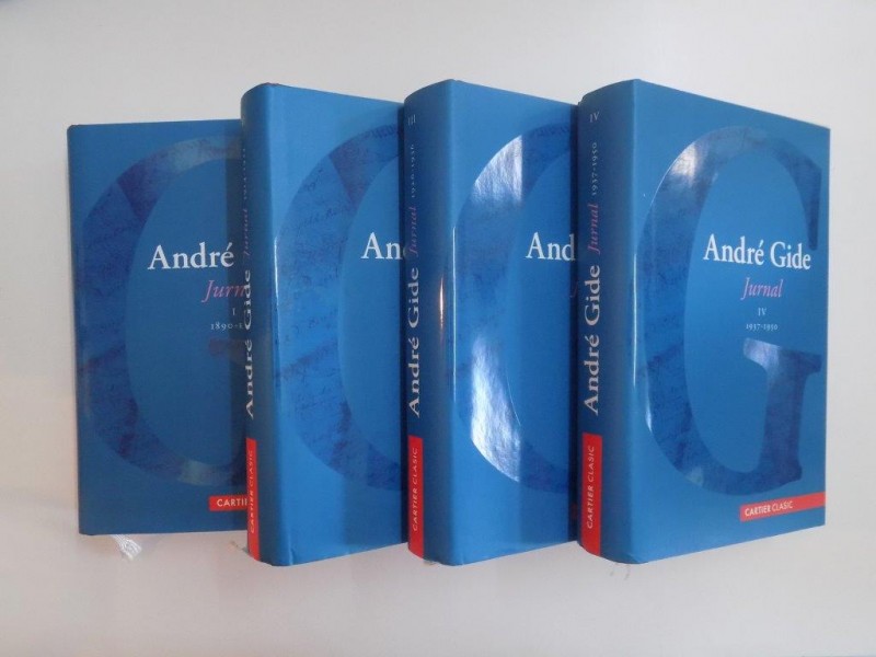JURNAL VOL I -IV de ANDRE GIDE 2008, CONTINE SUBLINIERI CU CREIONUL IN TEXT