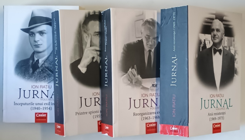 JURNAL , VOLUMELE I - IV de ION RATIU , 2017 - 2020 *VOLUMELE I SI III PREZINTA SUBLINIERI