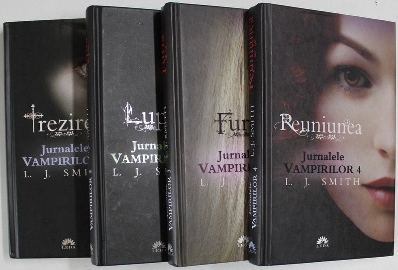 JURNALELE VAMPIRILOR , VOLUMELE I - IV de L. J. SMITH , 2010 *EDITIE CARTONATA