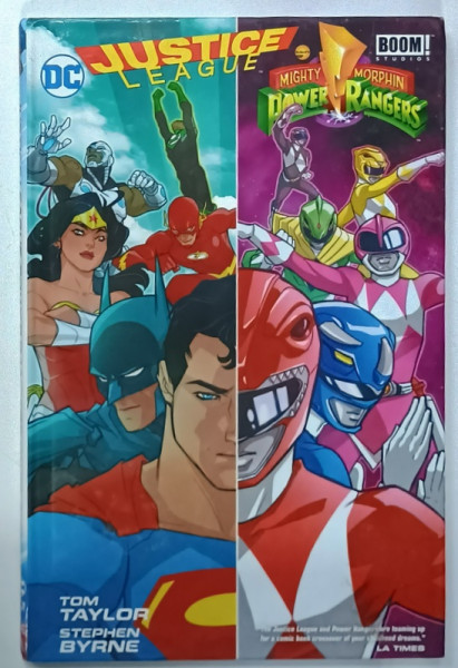 JUSTICE LEAGUE , POWER RANGERS by TOM TAYLOR and STEPHEN BYRNE , BENZI DESENATE , 2017