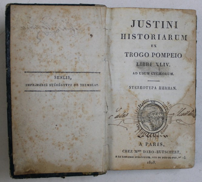 JUSTINI HISTORIARUM EX TROGO POMPEIO , LIBRI XLIV , AD USUM LYCAEORUM , 1828