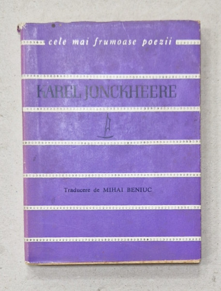KAREL JONCKHEERE , POEME , COLECTIA  ' CELE MAI FRUMOASE POEZII ' , 1965