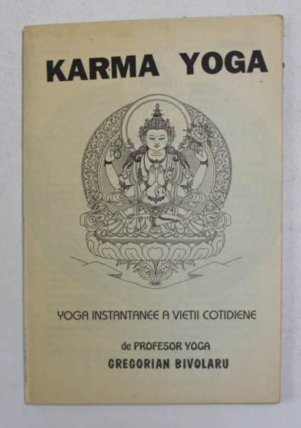 KARMA YOGA - YOGA INSTANTANEE A VIETII COTIDIENE de PROFESOR YOGA GREGORIAN BIVOLARU , ANII '90