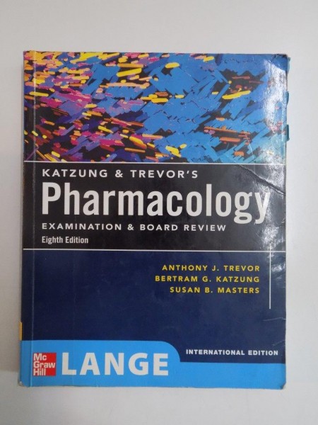 KATZUNG&TREVOR'S PHARMACOLOGY , EXAMINATION&BOARD REVIEW , EIGHTH EDITION  de ANTONY J. TREVOR...SUSAN B. MASTERS 2008