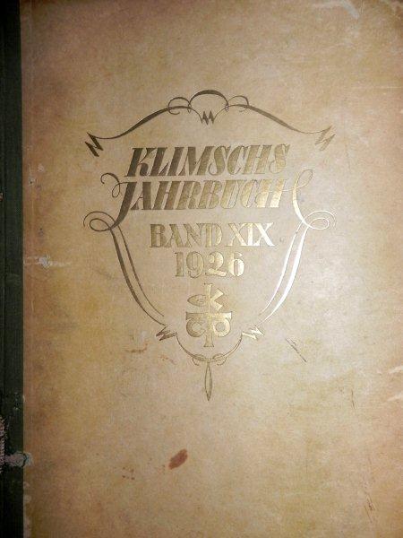 KLIMSCHS JAHRBUCH  BAND XIX 1926