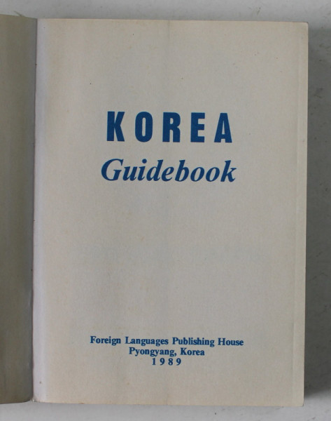 KOREA GUIDEBOOK , 1989