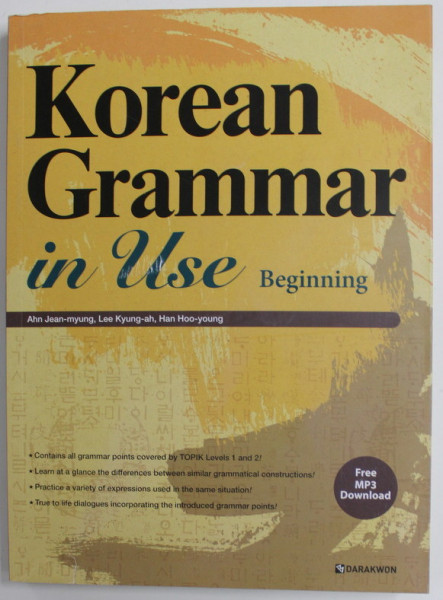 KOREAN GRAMMAR IN USE , BEGINNING by AHN JEAN - MYUNG ...HAN HOO - YOUNG , 2022 , MICI URME DE UUZRA , LIPSA MP 3