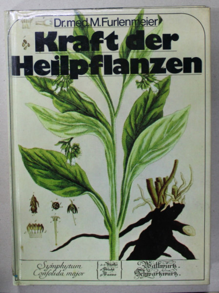 KRAFT DER HEILPFLANZEN ( PUTEREA PLANTELOR MEDICINALE ) von Dr. med . M. FURLENMEIER , CARTE IN LIMBA GERMANA , BOGAT ILUSTRATA , 1980