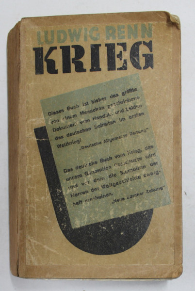 KRIEG von LUDWIG RENN , 1929