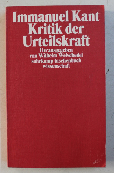 KRITIK DER URTEILSKRAFT von IMMANUEL KANT , 1974