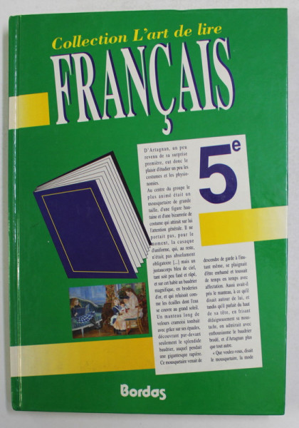 L ' ART DE LIRE FRANCAIS 5 e , sous la direction de FRANCOISE COLMEZ ...FRANCOIASE VILLARD , 1991