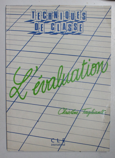 L' EVALUATION par CHRISTINE TAGLIANTE , 2001