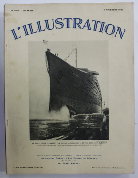 L ' ILLUSTRATION , No. 4679 , 5 NOVEMBRE  , 1932