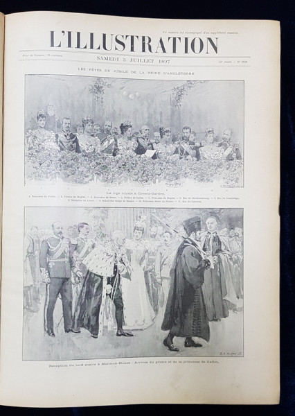 L 'ILLUSTRATION , TOME CX , JUILLET - DECEMBRE  , COLEGAT , 1897