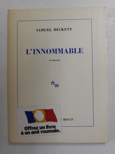 L 'INNOMMABLE - roman par SAMUEL BECKETT , 1987