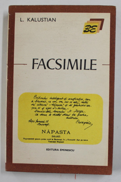 L . KALUSTIAN - FACSIMILE , 1975