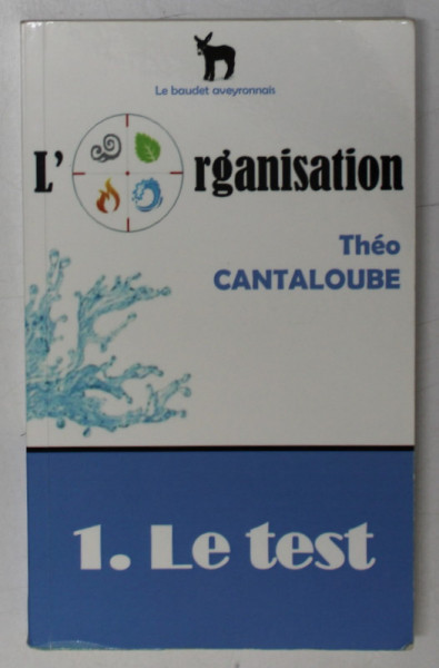 L 'ORGANISATION par THEO CANTALOUBE , 1.LE TEST , roman , 2017
